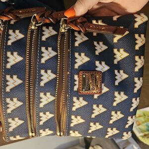 Dooney & Bourke Navy and Gold Crossbody Bag